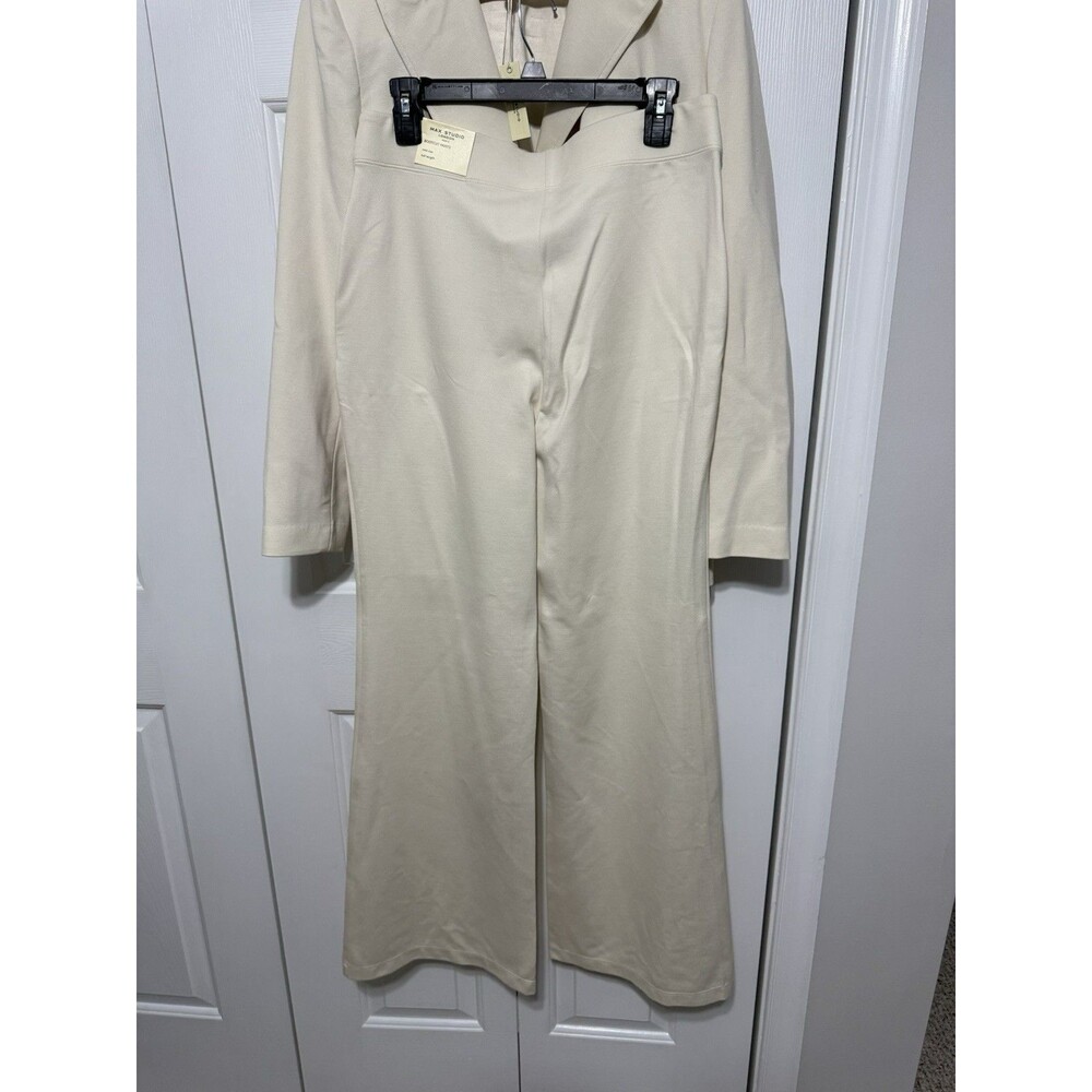 Max Studio Cream Women’s Pantsuit Size L NWT - Picture 11 of 12